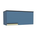 Ver imagem 1 de Armário Aéreo 1 Porta Basculante 80cm Azul Orion Cozinha Flórida Órion