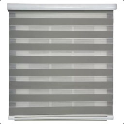 Persiana Rolo Double Vision Zebra 1,80l X 1,60a Cinza Escuro - 1