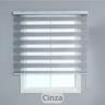Persiana Rolo Double Vision Zebra 1,80l X 1,60a Cinza Escuro - 2
