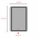 Ver imagem 3 de Espelho Camarim Pacco 140x80 Retro Iluminado Led