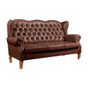 Ver imagem 2 de Sofá 3 Lugares Capitonê Vintage Imperador Chesterfield Marrom Café