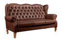 Ver imagem 2 de Sofá 3 Lugares Capitonê Vintage Imperador Chesterfield Marrom Café