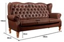 Ver imagem 3 de Sofá 3 Lugares Capitonê Vintage Imperador Chesterfield Marrom Café