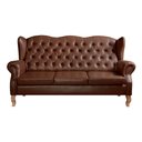 Ver imagem 4 de Sofá 3 Lugares Capitonê Vintage Imperador Chesterfield Marrom Café