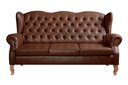 Ver imagem 4 de Sofá 3 Lugares Capitonê Vintage Imperador Chesterfield Marrom Café
