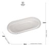 Kit 3 Travessas Doce/ Rocambole Oval Cristal Wolff 30x15x3cm - 4