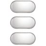Kit 3 Travessas Doce/ Rocambole Oval Cristal Wolff 30x15x3cm - 1