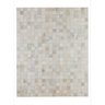 Tapete de Couro Quadriculado Off White Minuano 2,00 x 3,00 - 1