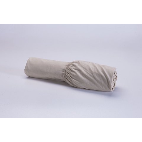 Lençol Cama Viúva Avulso(1,88mx1,20mx22cm Alt) com Elástico 100% Algodão 200 Fios Cáqui
