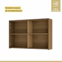 Ver imagem 5 de Cozinha 3 Peças 270cm com Paneleiro 2 Portas 2 Gavetas e 2 Armário Aéreo 2 Portas Geladeira Rainha