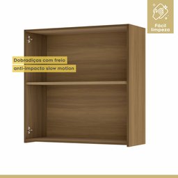 Cozinha 3 Peças Paneleiro 2 Portas 2 Gavetas, Armário Aéreo 2 Portas 120cm e Aéreo Geladeira Rainha - 10