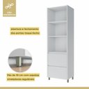 Ver imagem 3 de Cozinha 3 Peças Paneleiro 2 Portas 2 Gavetas, Aéreo Microondas e Armário Aéreo 120cm Rainha