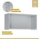 Ver imagem 7 de Cozinha 3 Peças Paneleiro 2 Portas 2 Gavetas, Aéreo Microondas e Armário Aéreo 120cm Rainha