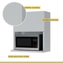 Ver mais imagens de Cozinha 3 Peças Paneleiro 2 Portas 2 Gavetas, Aéreo Microondas e Armário Aéreo 120cm Rainha