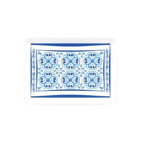 Bandeja de Servir com Alça "blues" em Melamina -47,7x34xh5,3 Cm- Guzzini