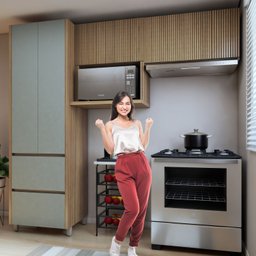 Cozinha 3 Peças Paneleiro 2 Portas 2 Gavetas, Aéreo Microondas e Armário 120cm - 15