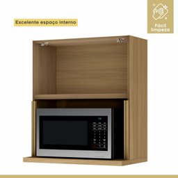 Cozinha 3 Peças Paneleiro 2 Portas 2 Gavetas, Aéreo Microondas e Armário 120cm - 8