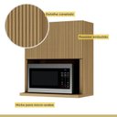 Ver imagem 7 de Cozinha 3 Peças Rainha Paneleiro 2 Portas 2 Gavetas, Aéreo Microondas e Armário 120cm Verde/Nature