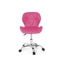 Ver imagem 2 de Cadeira Office Eiffel Slim Base Giratória Rosa - Cromado