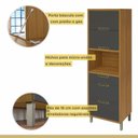 Ver imagem 3 de Cozinha 3 Peças Imperatriz Paneleiro Forno 2 Portas 3 Gavetas, Armário Aéreo 1 Porta e Armário Aéreo 2 Portas I