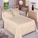 Ver imagem 1 de Jogo Cama Queen Size Algodão 130 Fios Liso Conforto Macio