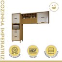 Ver imagem 2 de Cozinha 3 Peças Imperatriz Paneleiro Forno 2 Portas 3 Gavetas, Armário Aéreo 1 Porta e Armário Aéreo 2 Portas I