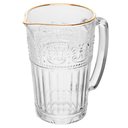 Ver imagem 1 de Jarra de Vidro 750ml de Cristal Mauve com Fio de Ouro Wolff