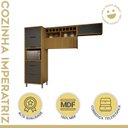 Ver imagem 2 de Cozinha 3 Peças Imperatriz Paneleiro Forno 2 Portas 3 Gavetas, Armário Aéreo 1 Porta e Armário Aéreo Geladeira