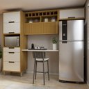 Ver imagem 1 de Cozinha 3 Peças Imperatriz Paneleiro Forno 2 Portas 3 Gavetas, Armário Aéreo 1 Porta e Armário Aéreo Geladeira