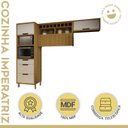 Ver imagem 2 de Cozinha 3 Peças Imperatriz Paneleiro Torre 2 Portas 3 Gavetas, Armário Aéreo 1 Porta e Armário Aéreo Geladeira