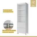 Ver imagem 3 de Cozinha 3 Peças Paneleiro 2 Portas 2 Gavetas, Armário Aéreo 1 Portas e Armário Aéreo Microondas Marq