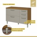 Ver imagem 3 de Cozinha 2 Peças Armário Aéreo 2 Portas e Balcão 2 Portas 3 Gavetas Princesa