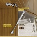 Ver imagem 7 de Cozinha 2 Peças Armário Aéreo 2 Portas e Paneleiro 2 Portas 3 Gavetas Princesa Marrom/Freijó/Off White