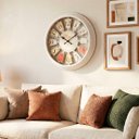Ver imagem 3 de Relógio de Parede Vazado Branco Decoração Paris Rustico 40cm