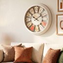 Ver imagem 1 de Relógio de Parede Vazado Branco Decoração Paris Rustico 40cm