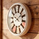 Ver imagem 2 de Relógio de Parede Vazado Branco Decoração Paris Rustico 40cm