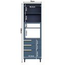 Ver imagem 4 de Torre Quente 70cm 2 Portas 3 Gavetas Cozinha Flórida