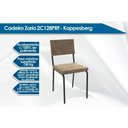 Ver imagem 2 de Kit 2 Cadeiras de Cozinha Zaria 2c128 Aço 2 Uni Preto/suede Cinza - Kappesberg