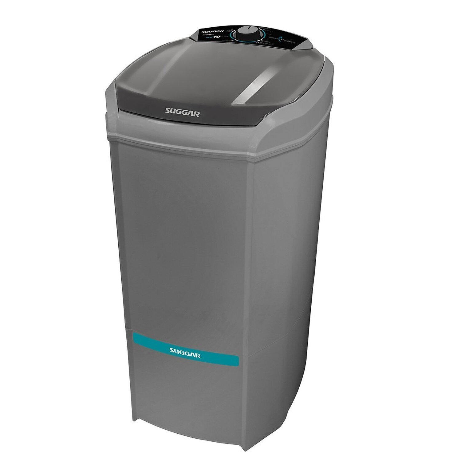 Lavadora de Roupa 10 Kg Prata Lavamax New Eco Suggar - 110v - Le1021pr