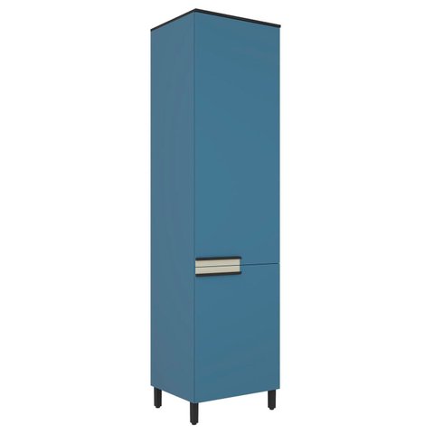 Paneleiro 60cm 2 Portas Cozinha Flórida Azul/Órion