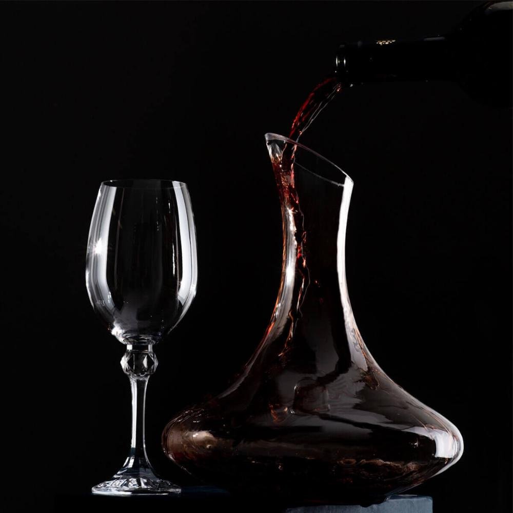 10 Decanter de Vinho Vidro Cristal 1,5l Wolff Jarro Decantador Restaurante - 4