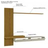 Painel para Tv até 65 Polegadas Italy Ripado Frizz - 5