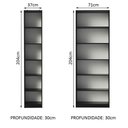 Ver imagem 6 de Kit Estante Livreiro 6908 e Estante Livreiro 6906 Preto