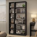 Ver imagem 1 de Kit Estante Livreiro 6908 e Estante Livreiro 6906 Preto
