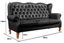Ver imagem 3 de Sofá 3 Lugares Capitonê Vintage Imperador Chesterfield Preto