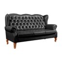 Ver imagem 2 de Sofá 3 Lugares Capitonê Vintage Imperador Chesterfield Preto