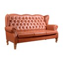 Ver imagem 2 de Sofá 3 Lugares Capitonê Vintage Imperador Chesterfield Cobre Caramelo