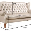 Ver imagem 3 de Sofá 3 Lugares Capitonê Vintage Imperador Chesterfield