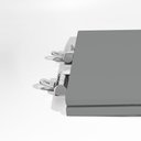 Ver imagem 4 de Assento Sanitário Poliéster para Louça Unic (deca) Slow Close Cromado (reb. Oculto) Cinza Fosco