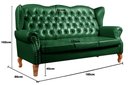 Ver imagem 3 de Sofá 3 Lugares Capitonê Vintage Imperador Chesterfield Verde